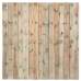 Hout-betonschutting wit/grijs i.c.m. grenen 15-planks tuinscherm